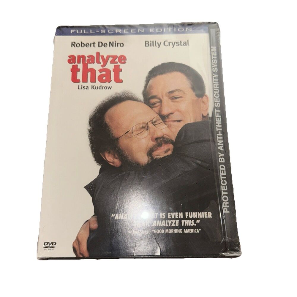 Analyze That (DVD, 2003, Full Frame) Robert De Niro Billy Crystal